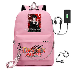 Canvas Anime Bungo Stray Dogs Girls USB Charging Backpack