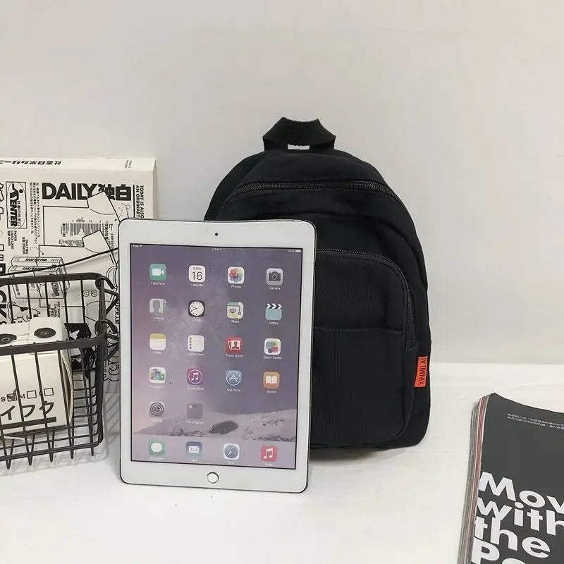 Canvas Backpacks Women Harajuku High Street All-match School Travel