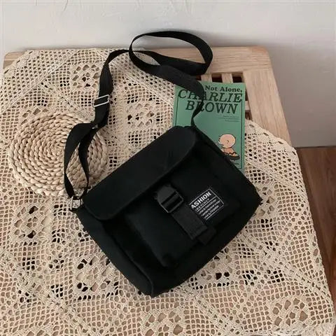Teen Canvas Shoulder Bag Crossbody CellPhone Pouch Women Messenger