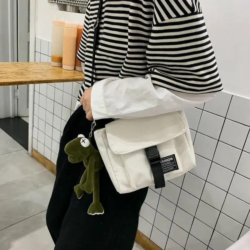 Teen Canvas Shoulder Bag Crossbody CellPhone Pouch Women Messenger