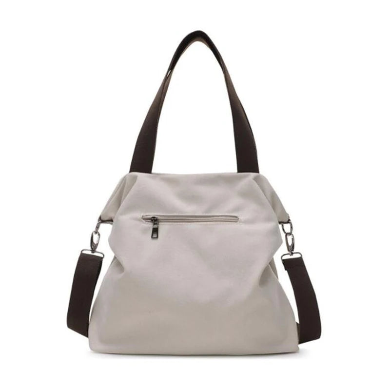 Vintage Canvas Shoulder Bag Women Handbags Ladies Hand Bag Tote Casual Female