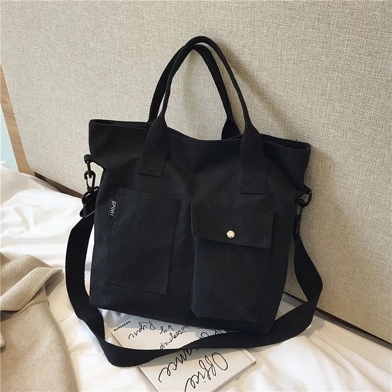 Canvas Bags for Women Handbag Shoulder Bag Large Capacity Totes Shopper Bags