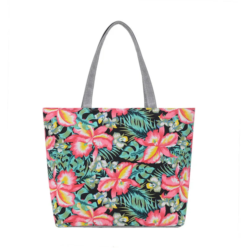 Canvas Bags for Women Handbags Shoulder Bag Shopper Ladies Hand Bags Printing