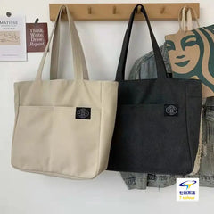Women Shoulder Bag Canvas School Big Capacity Handbag Eco Reusable Tote Bag