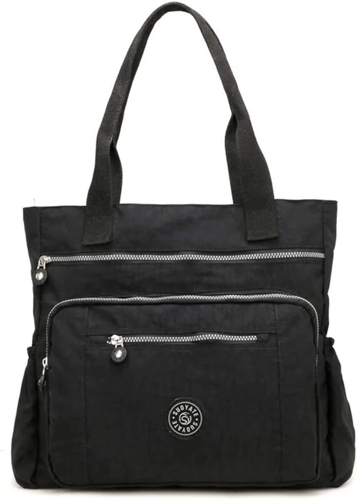 Women's Waterproof Nylon Top-handle Shoulder Bag