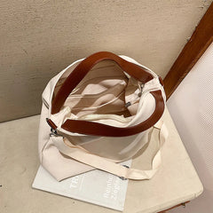 Large Capacity Canvas Tote Bag Women's Shoulder Crossbody Handbag