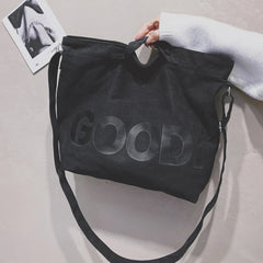 Casual Women's Shoulder Bags Retro Letter Printed Crossbody Bags