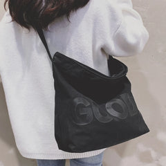 Casual Women's Shoulder Bags Retro Letter Printed Crossbody Bags