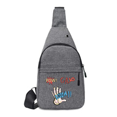Canvas Chest pack for Men Shoulder Bags Girls Poch Mini Sling Bag Crossbody wall