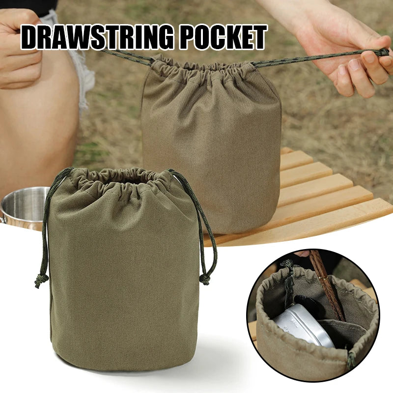 Canvas Storage Bag for Camping Tableware