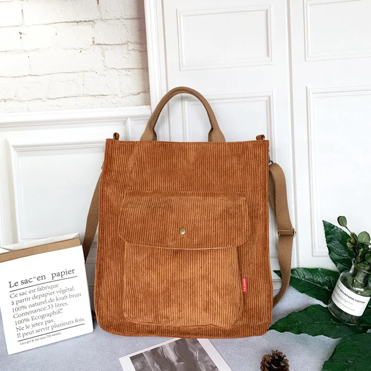 Canvas Corduroy Crossbody Shoulder Bags for Women Girls