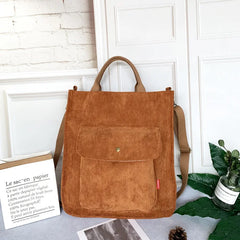 Canvas Corduroy Crossbody Shoulder Bags for Women Girls