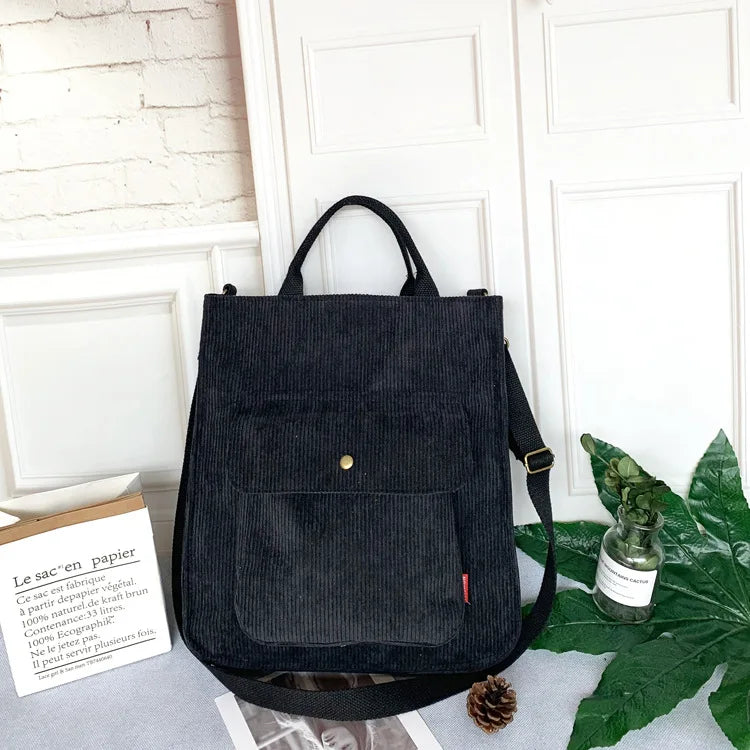 Canvas Corduroy Crossbody Shoulder Bags for Women Girls