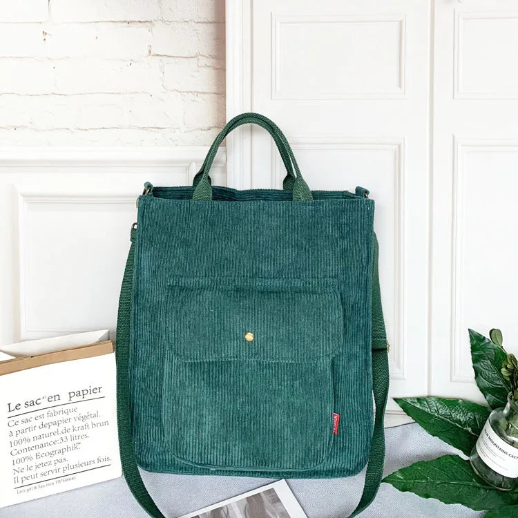 Canvas Corduroy Crossbody Shoulder Bags for Women Girls