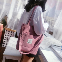 Canvas Corduroy Crossbody Shoulder for Women Purses Handbags