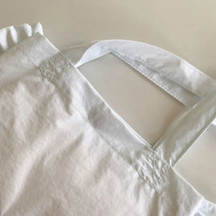 Canvas Ruffled Shoulder Bag Large Capacity Tote