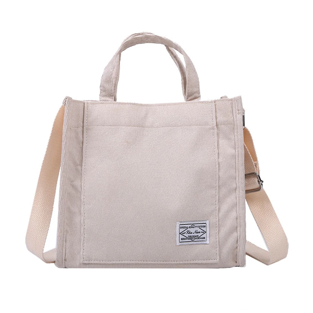 Canvas Crossbody Bags Small Solid Lady Shoulder Handbags Totes for Women