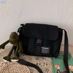 Canvas Crossbody Bag for Girls Small Handbag Shoulder Bag Casual Satchel