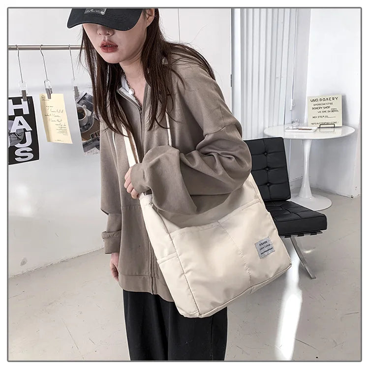 Canvas Crossbody Bags Women Large Capacity Shoulder Bag Nylon Messenger Bag