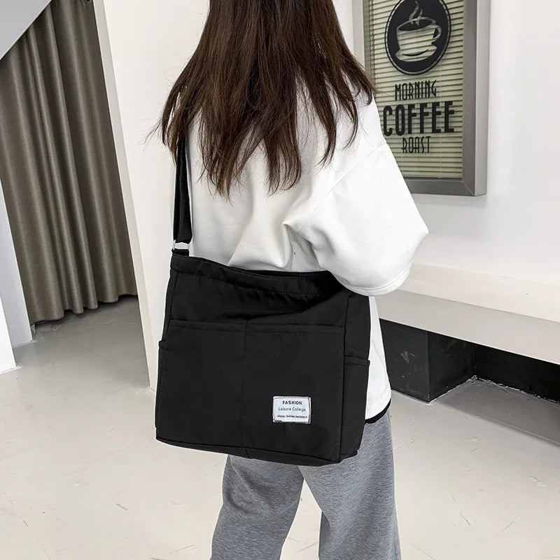 Canvas Crossbody Bags Women Large Capacity Shoulder Bag Nylon Messenger Bag