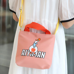 Canvas Crossbody Hand Bag Cartoon Women Handbags Zipper Purse