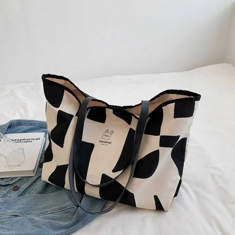 Canvas Shoulder Women's Bag Ladies Travel Shopper Bags For Women