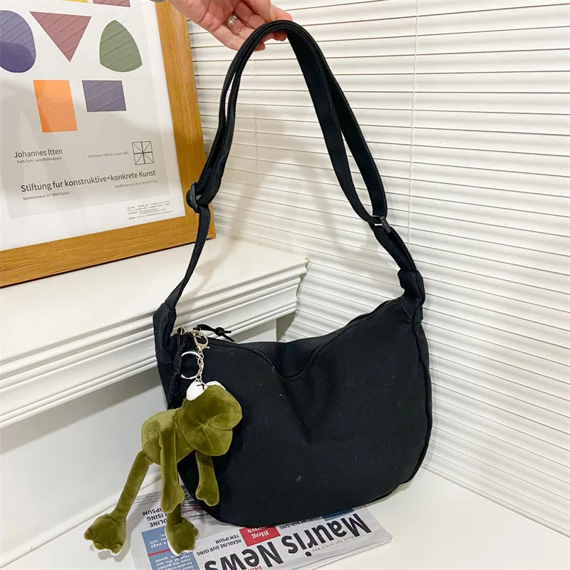 Plaid Crossbody Bag for Women Shoulder Bag Solid Messenger Bag