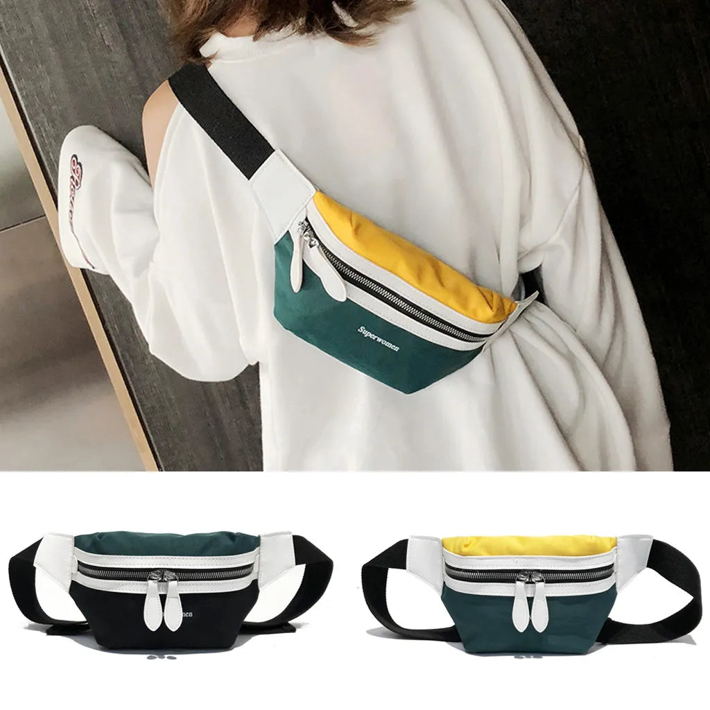 Canvas Fanny Pack Banana Waist Bag for Women
