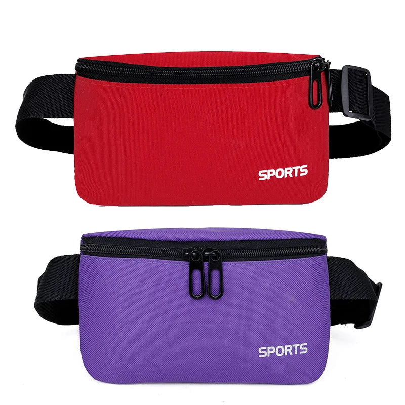 Colorful Waist Bag Unisex Fanny Pack Zipper Hip Pouch