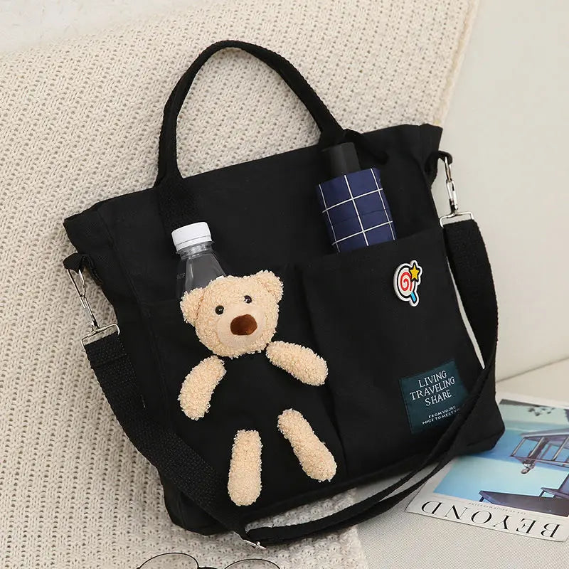 Canvas Handbags Shopping Bags for Women Tote Shoulder Bag Large Capacity
