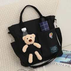Canvas Handbags Shopping Bags for Women Tote Shoulder Bag Large Capacity