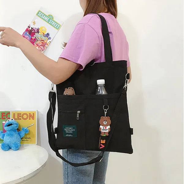 Canvas Handbags Youth Handbag Shopping Bags