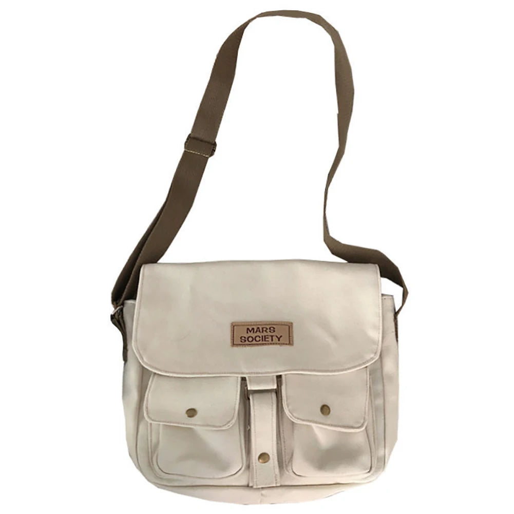 Canvas Shoulder Bags for Teenage Girls Harajuku Messenger Bag