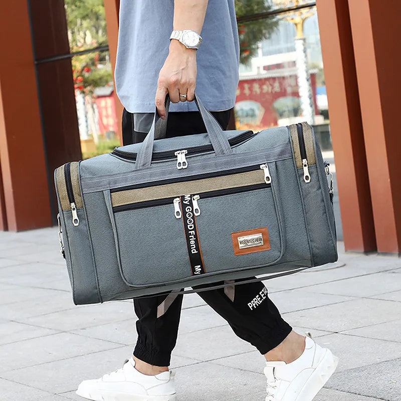 Canvas Travel Bag Large Capacity Outdoor Luggage Women Weekend Duffle Bags