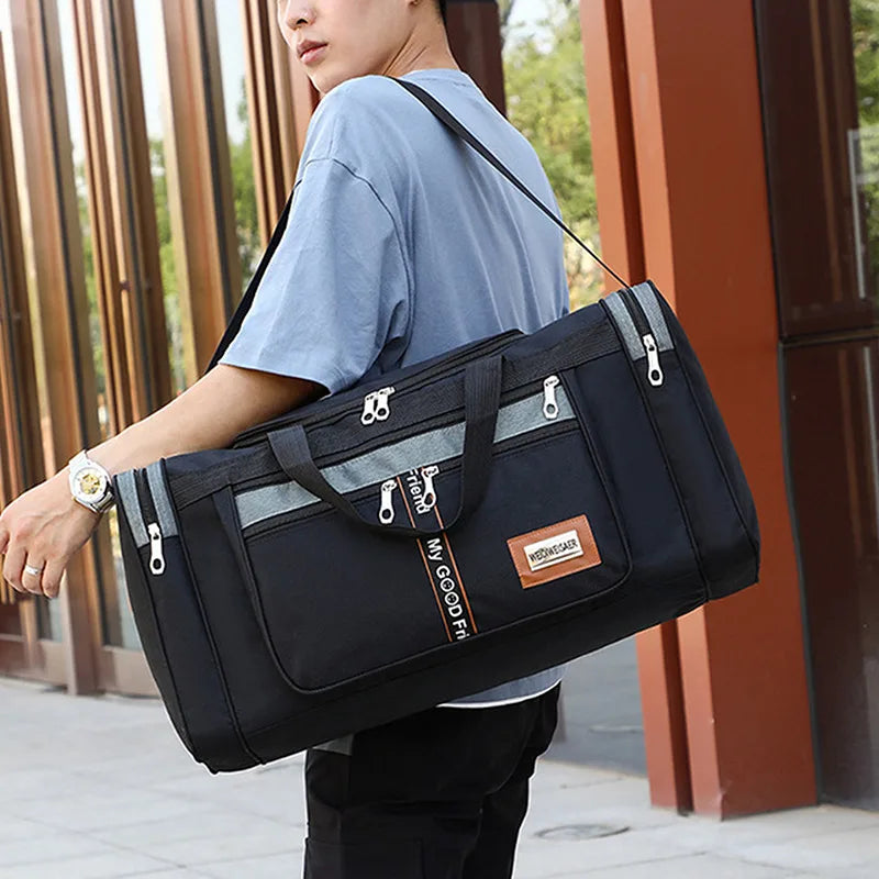 Canvas Travel Bag Large Capacity Outdoor Luggage Women Weekend Duffle Bags