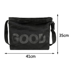 Canvas Messenger Bag Large Capacity Crossbody Soft Portable
