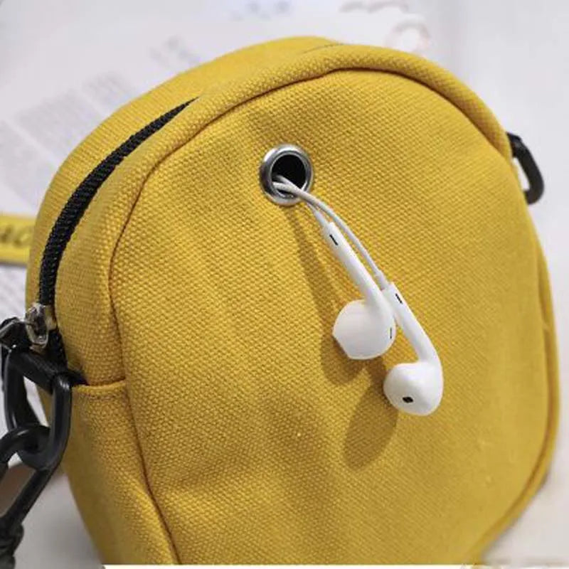Canvas Mini Student Women's Bag Casual Small bag Girl Personality