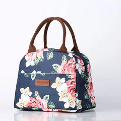 Canvas Portable Cooler Lunch Bag Thermal Insulated Multifunction Food Bags