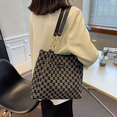 Woman Canvas Shopper Tote Bag Cotton Shoulder Bag