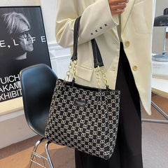 Woman Canvas Shopper Tote Bag Cotton Shoulder Bag