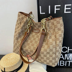 Woman Canvas Shopper Tote Bag Cotton Shoulder Bag