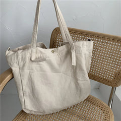 Canvas Shoulder Bag Handbag Large Capacity