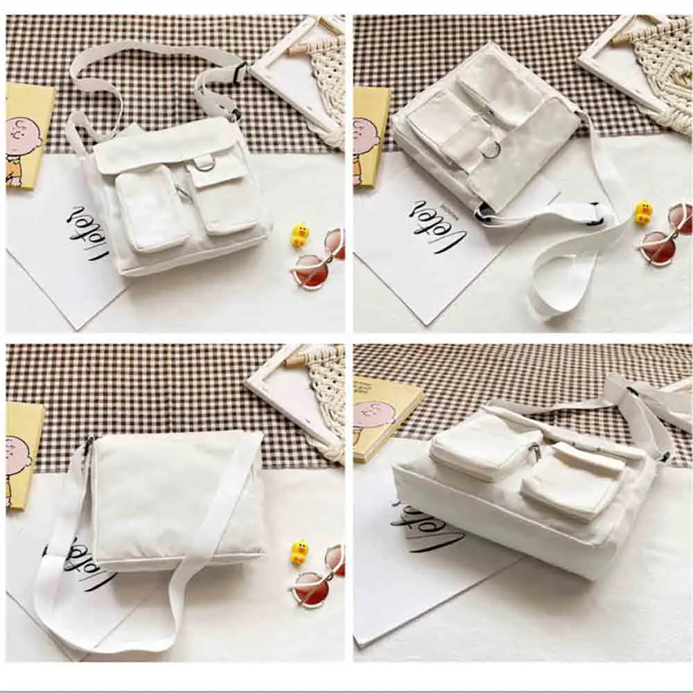 Canvas Shoulder Bag Student Postman Female Wear-resistant Bag