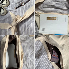 Canvas Shoulder Bag Women Tie Hobos Crossbody Bags Ladies Handbags Shopping Bag