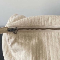 Retro Canvas Shoulder Bag Women Square Big Capacity Underarm