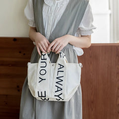 Canvas Shoulder Crossbody Women's Bag Tote Messenger Bag