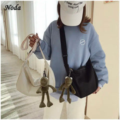 Canvas Large Capacity Shoulder Handbag for Women