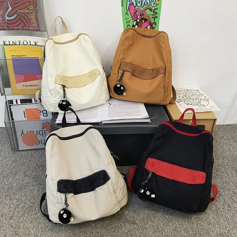 Canvas Teenage Girls Student Backpacks Women Laptop Backpack Female Travel Schoo