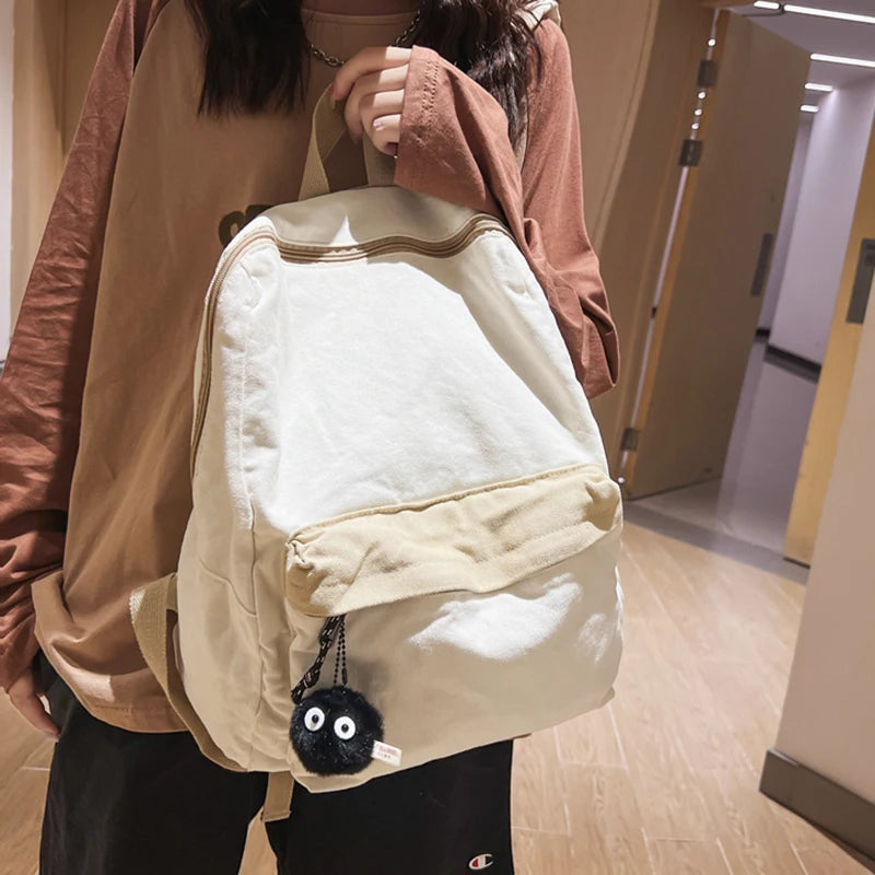 Canvas Teenage Girls Student Backpacks Women Laptop Backpack Female Travel Schoo
