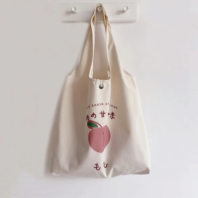 Japanese Style Cartoon Anime Print Tote Bag for Women